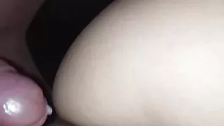 Cuming on Russian mother's ass at night