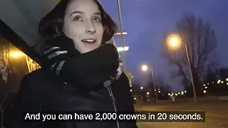 Public Agent Hot Czech car fuck after public blowjob