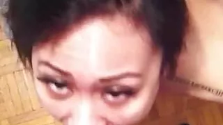 Pinay On Her Knees Sucking Cock