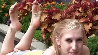 Cute Amateur Teen Gets Picked Up Off Streets for Footjob