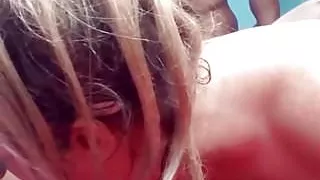 Slut fucks black cock