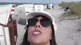 True reality flashing in public with hot slutwife