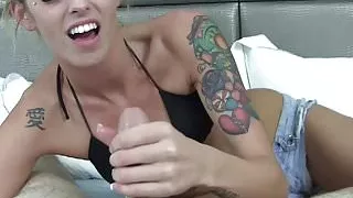 Is my little denim thong making your cock hard JOI