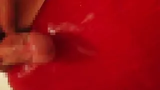 japanese crossdresser Lotion play in swimsuit