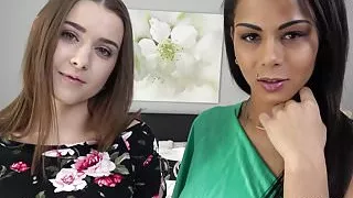 Isabella and Sybil tempt you with their blowjob skills