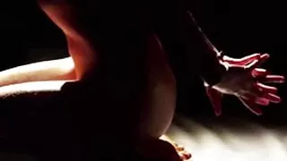 OILED & CUFFED -self bondage blonde beauty