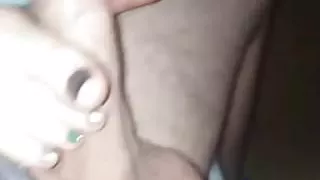 Daddy's stinky feet footjob