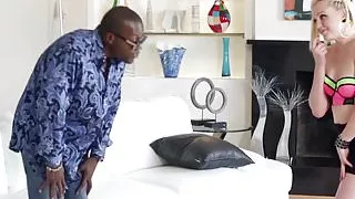 Teen Miley May getting interracialy slammed by a BBC