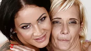 GILF and her lesbian friend