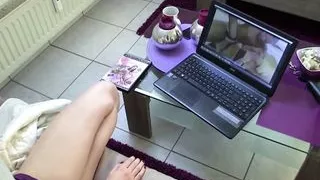 German Bro Caught Step-Sister Watch Porn and Seduce to Fuck