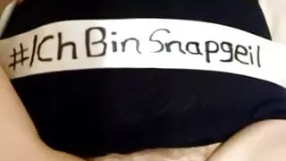 Mach ich es mir mit der Hand auf meinem Snapgeil Video.