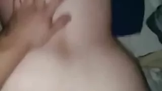 Pale Girlfriend Taken From Behind