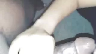 Einen schwarzen Schwanz lutschen