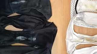 Wife dirty panty wank - Laundry Day