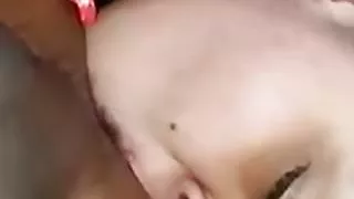 Busty latina girlfriend gives deepthroat and rimjob