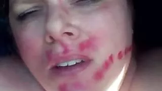 Slut fucks black cock gets filled with cum