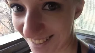 Duerre Joggingfotze draussen weggeballert!