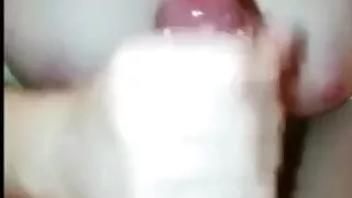 Big tits big cock handjob