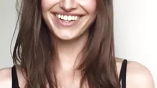 Casting - Intro and catwalk - Tall slim brunette w long legs