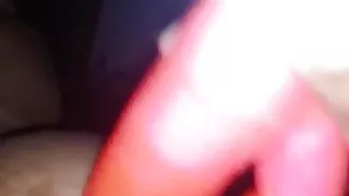 Playing on that ass with her toy