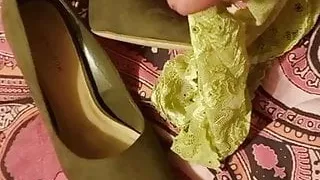 Cum for bought heels and knickers