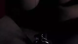 FEMDOM - sucking caged cock