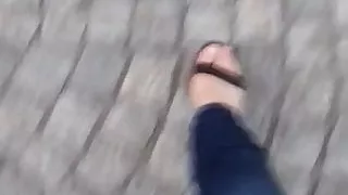 Walking out with my sexy shoes