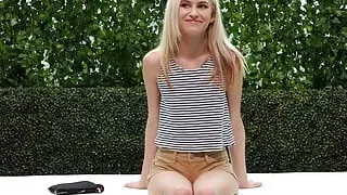 98lbs Petite Spinner Fucks During Her Calendar Audition