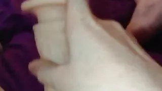 Medium dildo play