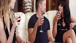 Beautiful trans Chanel Santini rides cock on the first date