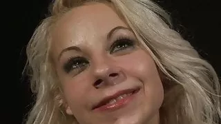 Cocksucking slave facialized by maledom