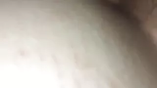 BBC eating BBW white milf ass