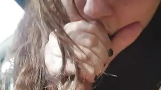 Sexy slut girlfriend sucks dick