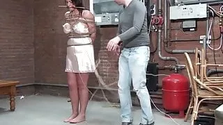 Gagged milf humiliated by euro maledom