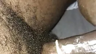 Hitting black chick doggy