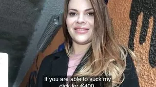 Public Agent – Russian shaved pussy fucked for cash