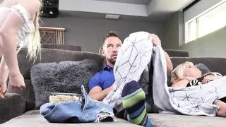 SPYFAM Fathers day sneaky movie fuck with step daughter