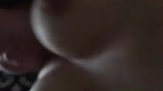 Bouncing tits cum on pussy and body