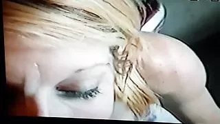 Big tit blonde gets a facial