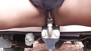 black milf gets fucke by trailer hitch