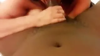 Chunky MILf face fucked & doggystyled