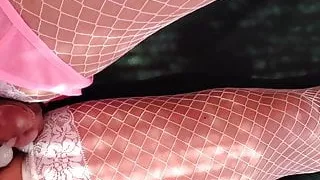 Domina, Dominación, Travesti, Lencería, Calcetas, Húmedo