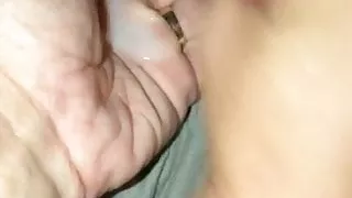 The cumshot ending Part 2 of Masturbation car fun