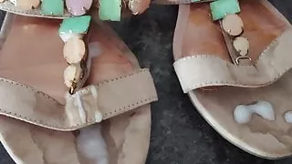 Cum on friends wifes sandals