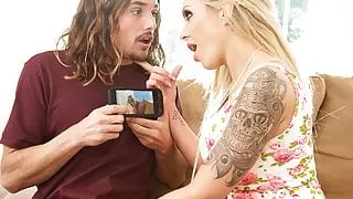 Cheating step mom seduces her stepson