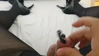 Masturbating my pierced dick