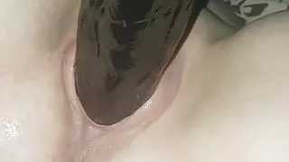 Fucking wife with dildos