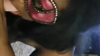 Blowing and Titty Fucking her Man