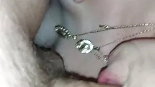 White bitch sucks big white cock