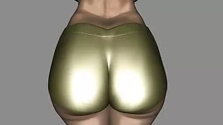 Big Gold Bum 3D